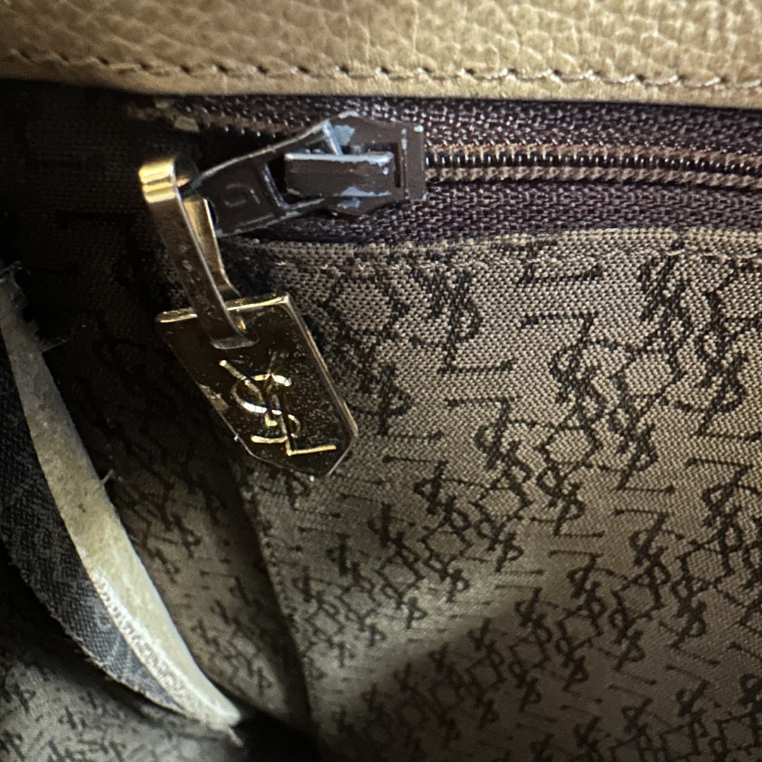 YVES SAINT LAURENT - Vintage bandoulière beige