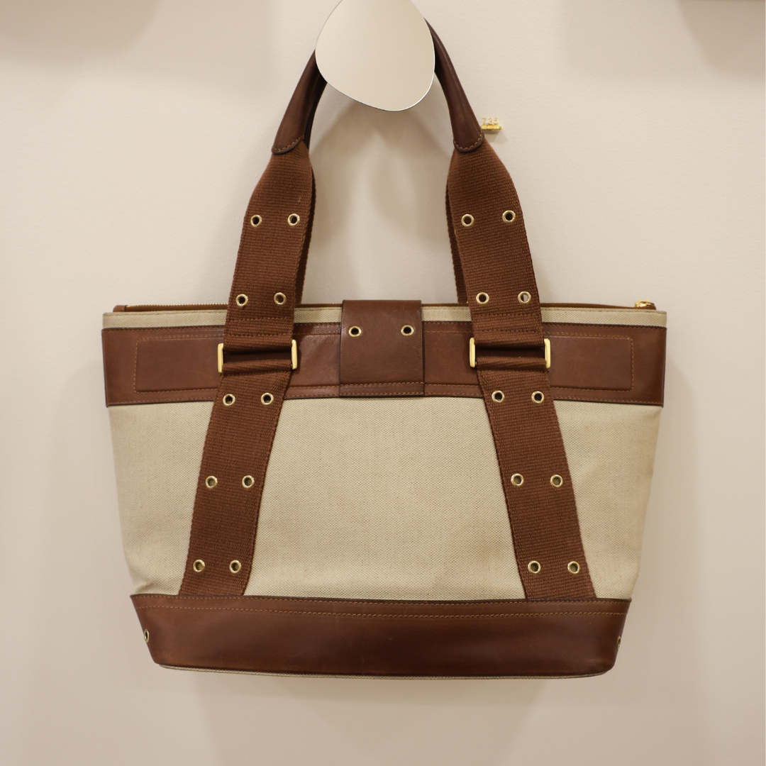 DIOR - Cabas cuir & toile