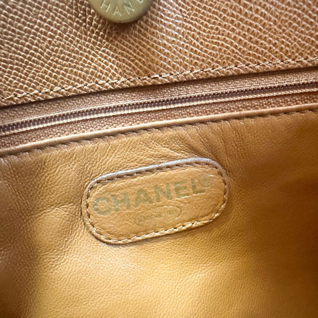 CHANEL - TOTE TAN CAVIAR