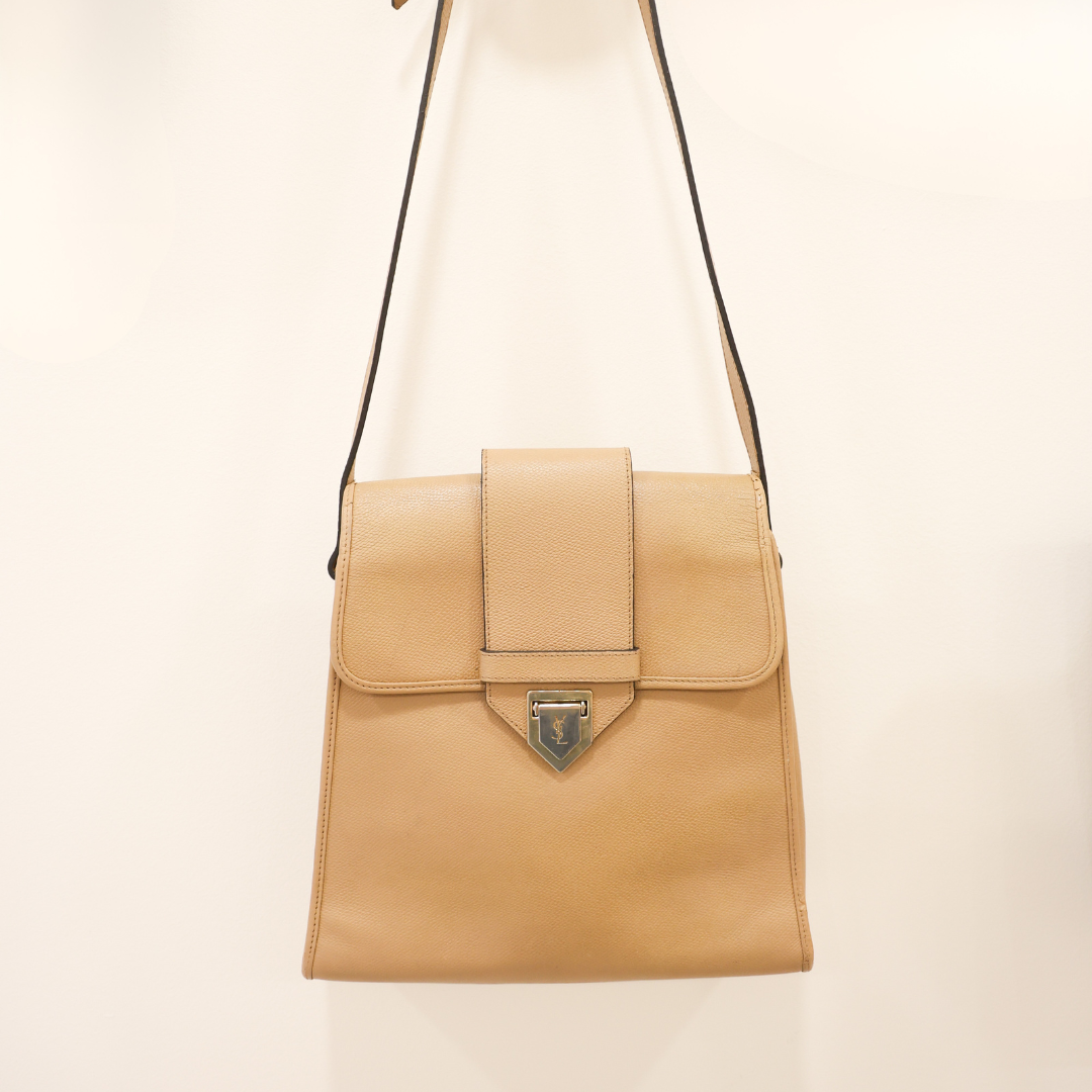 YVES SAINT LAURENT - Vintage bandoulière beige