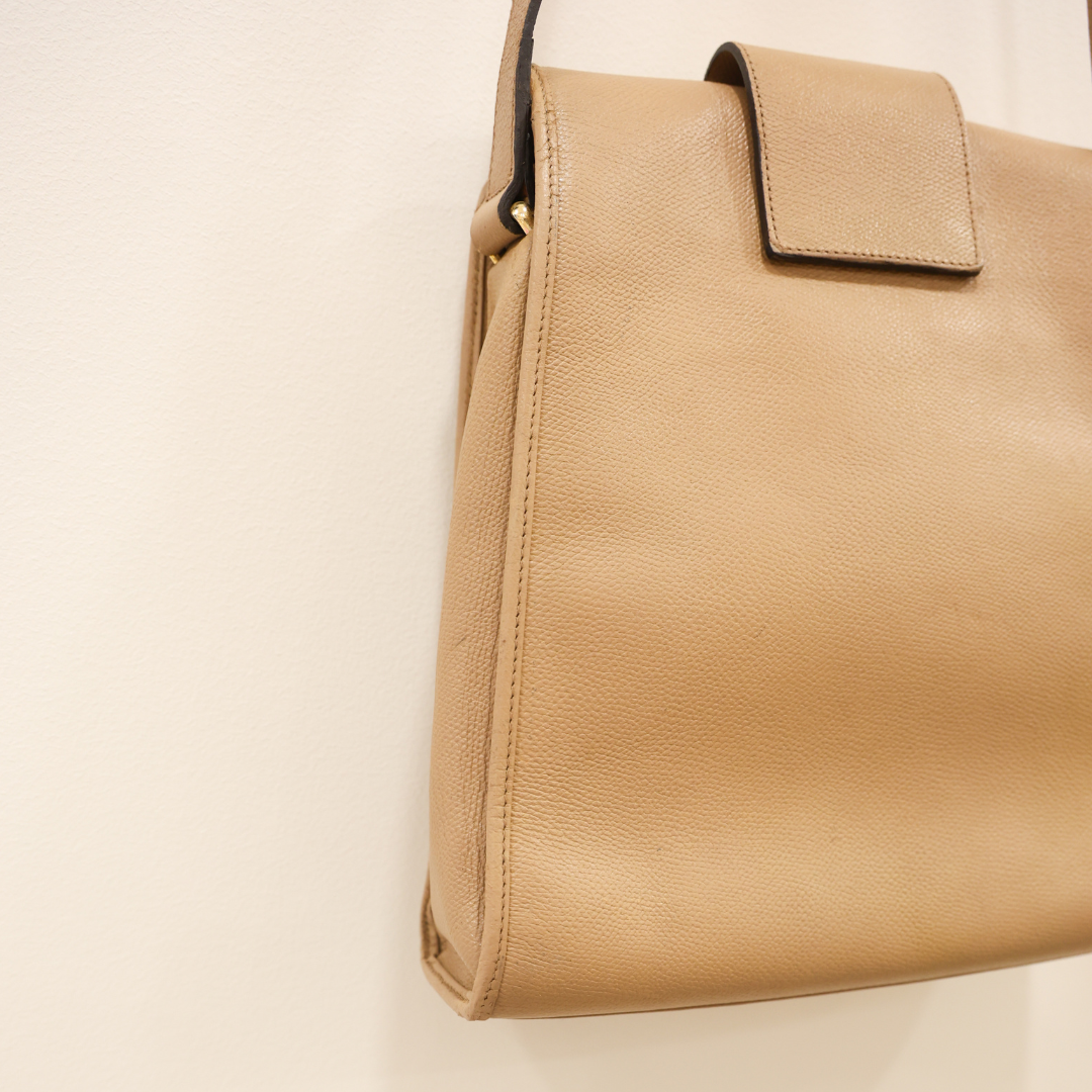 YVES SAINT LAURENT - Vintage bandoulière beige