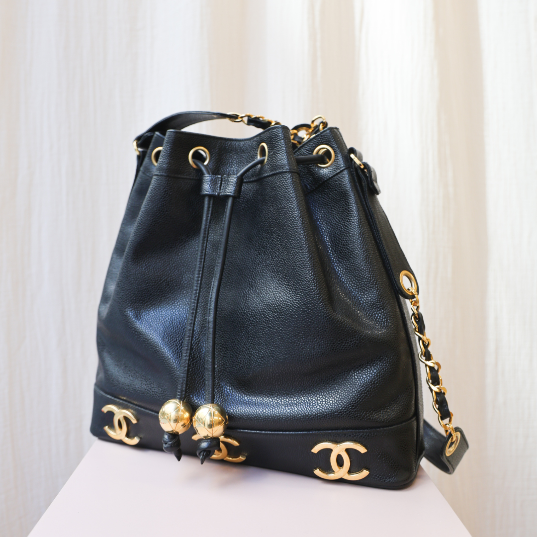 CHANEL - SEAU GRAINÉ VINTAGE
