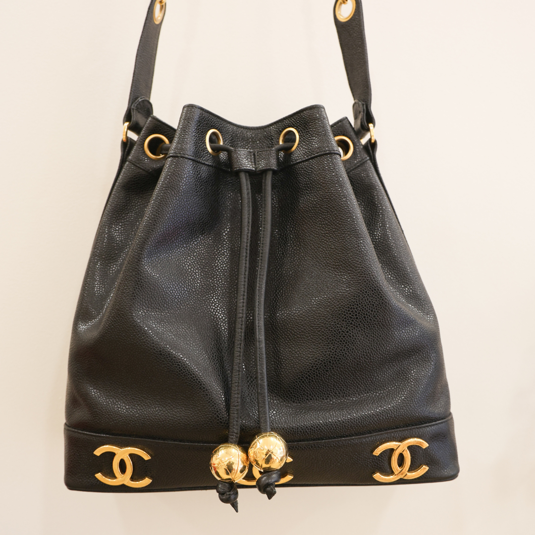 CHANEL - SEAU GRAINÉ VINTAGE