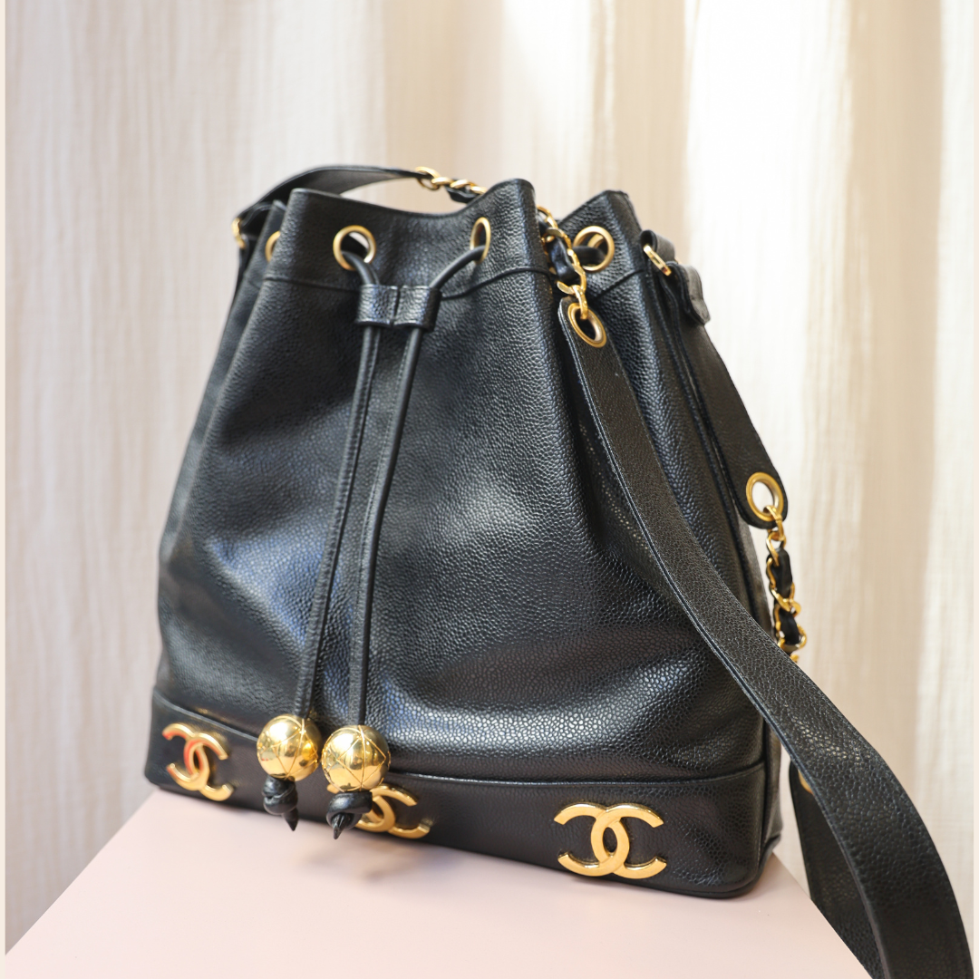 CHANEL - SEAU GRAINÉ VINTAGE