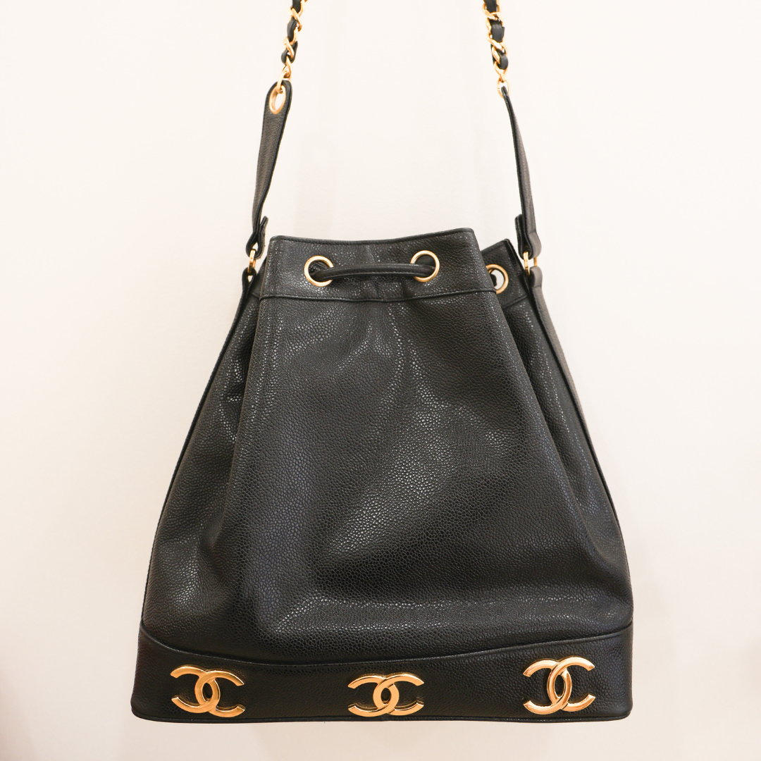 CHANEL - SEAU GRAINÉ VINTAGE