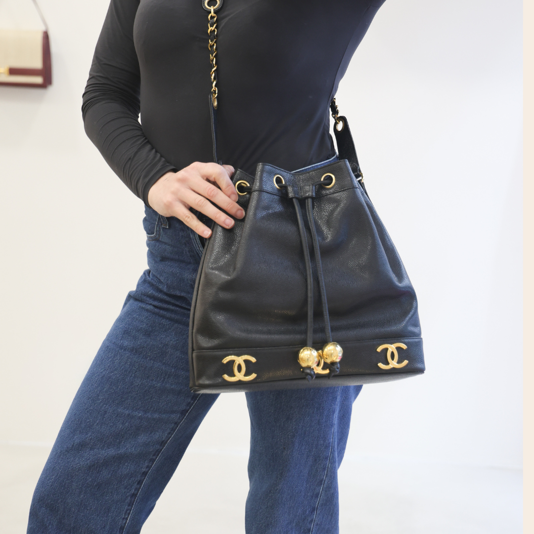 CHANEL - SEAU GRAINÉ VINTAGE