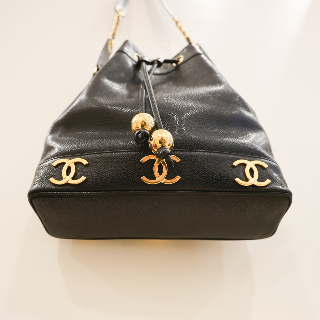 CHANEL - SEAU GRAINÉ VINTAGE