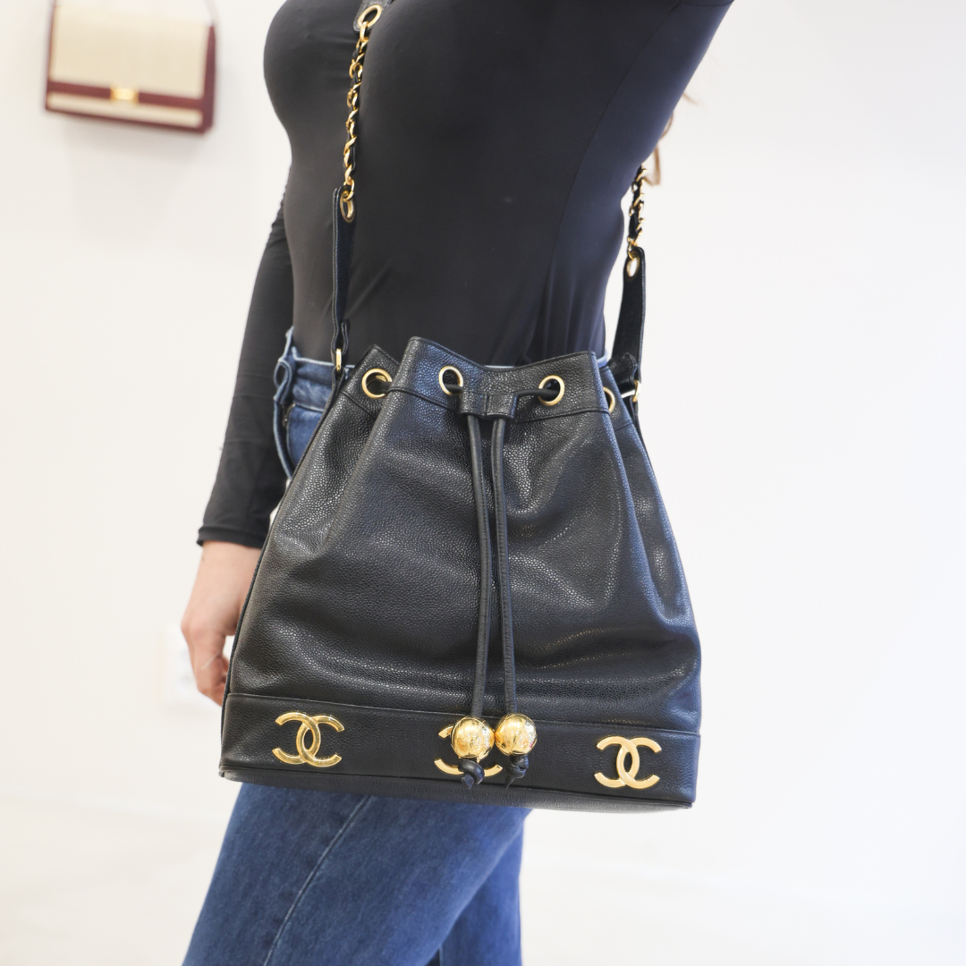 CHANEL - SEAU GRAINÉ VINTAGE