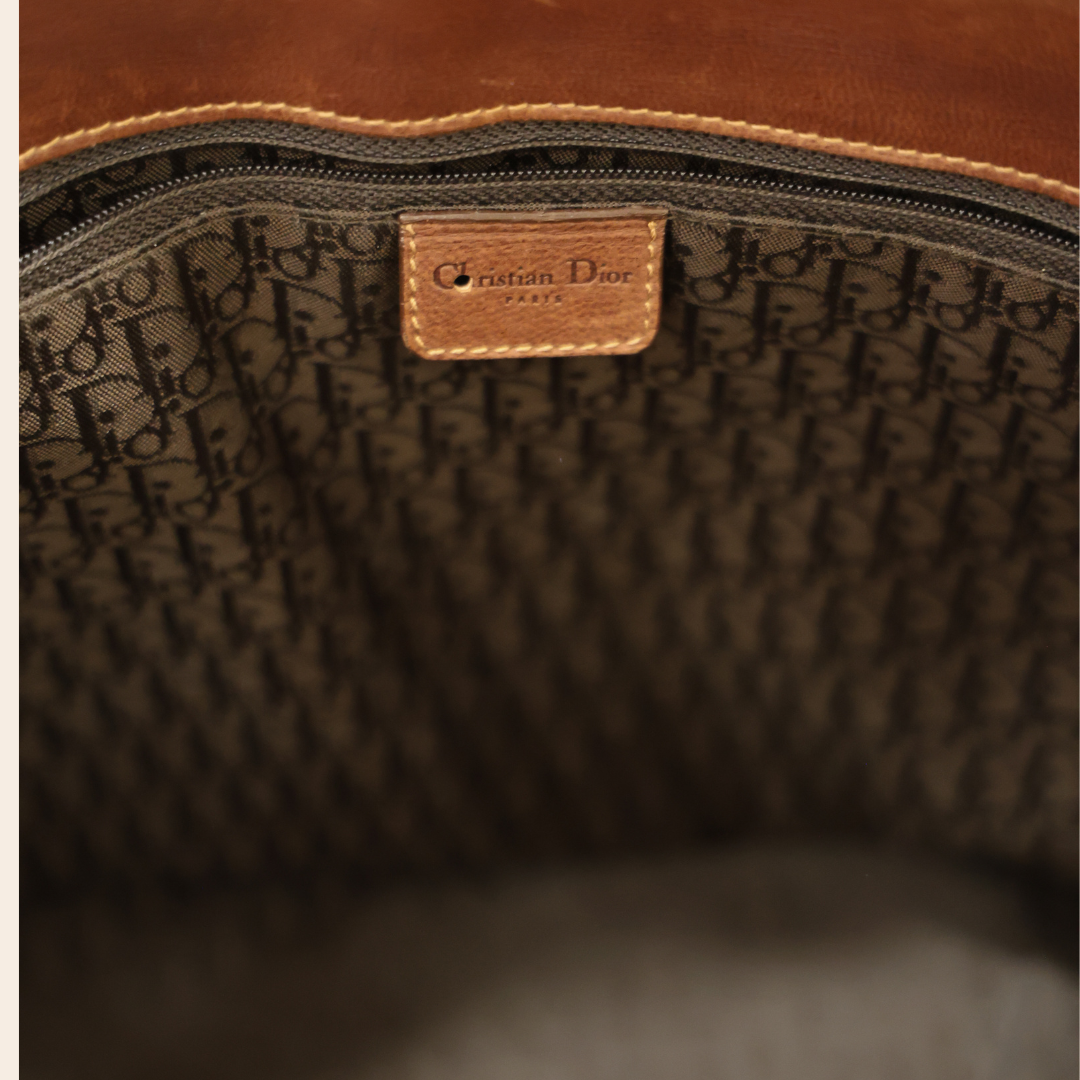 DIOR - Cabas cuir & toile