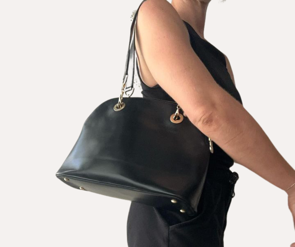 CELINE - Vintage Black Leather